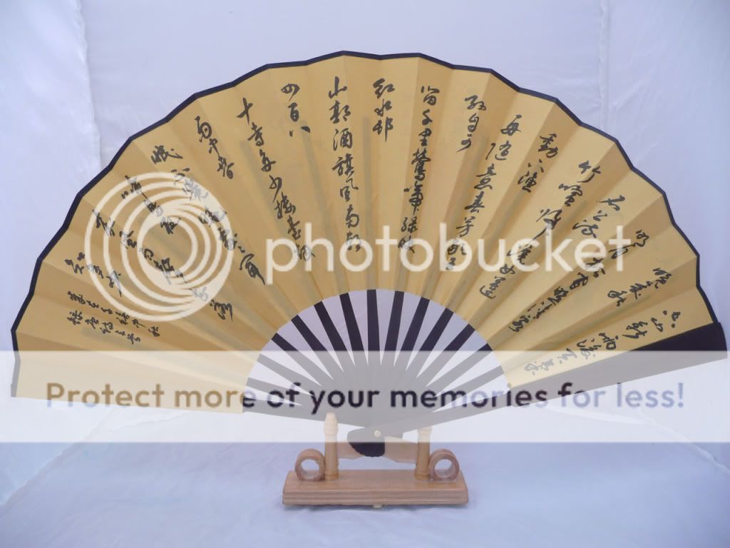 this is a new chinese folding fan its frame is made of