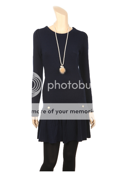 Runway Chic & Cozy Girlish Gorgeous Flare Cable Knit Sweater Dress